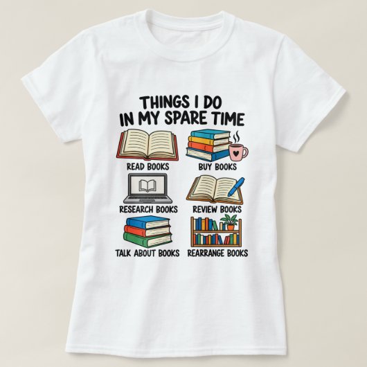 暇な時にやること Tシャツ (デザイン正面)