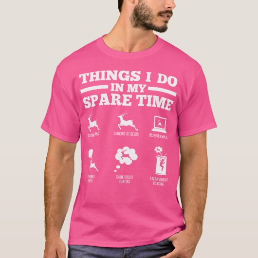 暇な時にやること Tシャツ (正面)