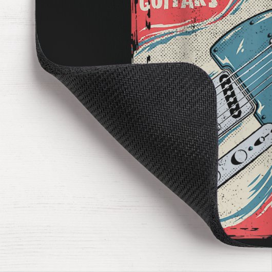 暇な時にエレクトリックでギターをおもしろい弾く マウスパッド (コーナー)