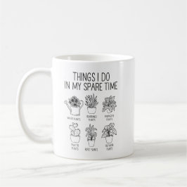 暇な時にママに贈ることを植える コーヒーマグカップ