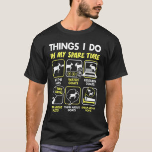 暇な時にヤギがすることだ Tシャツ
