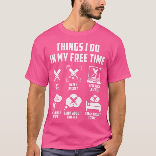暇な時に行うことはウソ考えだ Tシャツ (正面)