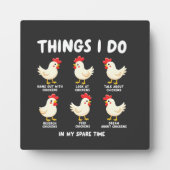 暇な時に行う事チキン農業 フォトプラーク (正面)