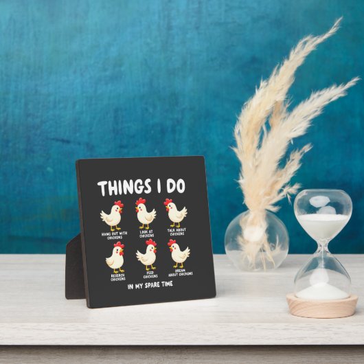 暇な時に行う事チキン農業 フォトプラーク (インサイチュ)