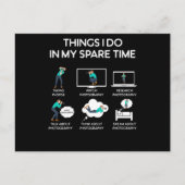 暇な時に行う写真 ポストカード (正面)