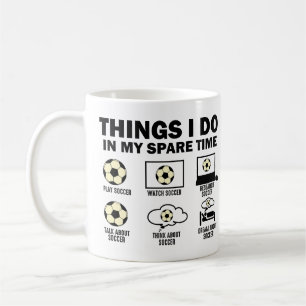 暇な時のサッカーでできること コーヒーマグカップ