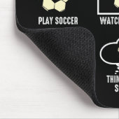 暇な時のサッカーでできること マウスパッド (コーナー)