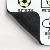暇な時のサッカーでできること マウスパッド (コーナー)