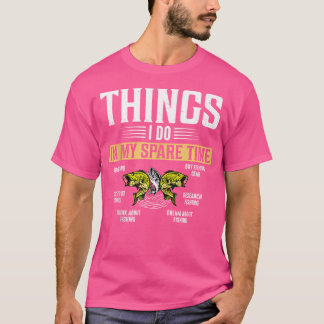 暇な時間にしたこと おもしろ 釣り好き プレゼント Tシャツ