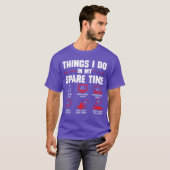 暇な時間にしたこと ゲームをする g tシャツ (正面フル)