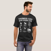 暇な時間にしたこと 面白い ヤギ 愛好家 Tシャツ (正面フル)