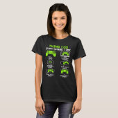 暇な時間にしたゲーマーあるある ガミング 1 Tシャツ (正面フル)