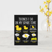 暇な時間にすること鳩が好きかわいい鳩 カード (黄色い花)