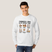 暇な時間にやっていること — 鶏好きのためのTシャツ Tシャツ (正面フル)