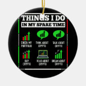 暇な時間にやること暗号投資の取引 セラミックオーナメント (正面)