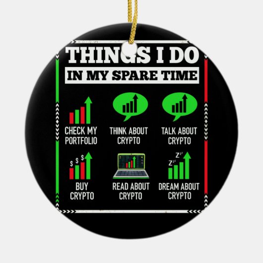 暇な時間にやること暗号投資の取引 セラミックオーナメント (正面)