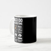 暇な時間に狩りをする鹿の面白い事 コーヒーマグカップ (正面左)