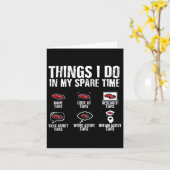 暇な時間に車の整備士父の日男性 カード (黄色い花)