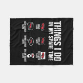 暇な時間に車の整備士父の日男性 フリースブランケット (正面(横))