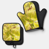 「暑いのが好き！」 鍋つかみ&鍋敷きセット (正面/裏面)