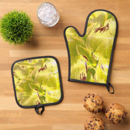 「暑いのが好き！」 鍋つかみ&鍋敷きセット