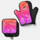 「暑いのが好き！」 鍋つかみ&鍋敷きセット (正面/裏面)