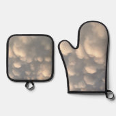 「暑いのが好き！」 鍋つかみ&鍋敷きセット (正面)