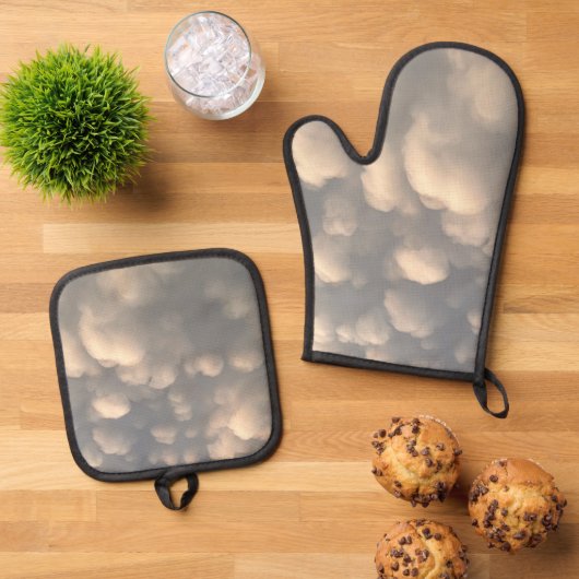 「暑いのが好き！」 鍋つかみ&鍋敷きセット (トップダウン)