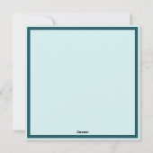 暑いココアの天気でクリスマスの雪が降った シーズンカード (裏面)