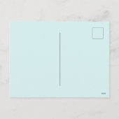 暑いココアの天気でクリスマスの雪が降った シーズンポストカード (裏面)