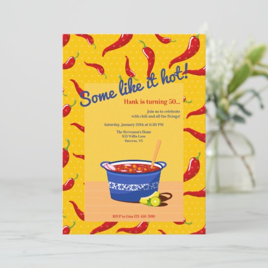 暑いチリの誘い 招待状 (スタンド正面)