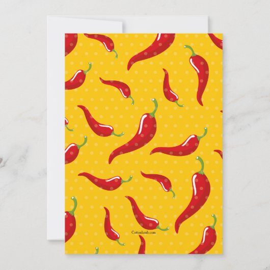 暑いチリの誘い 招待状 (裏面)