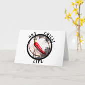 暑いチリ生活 カード (黄色い花)