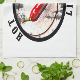 暑いチリ生活 キッチンタオル