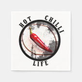 暑いチリ生活 スタンダードカクテルナプキン (正面)