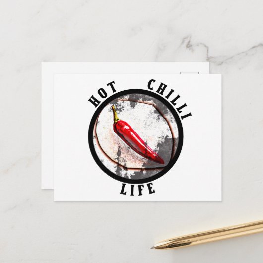 暑いチリ生活 ポストカード (正面/裏面インサイチュ)