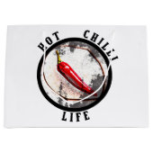 暑いチリ生活 ラージペーパーバッグ (正面)