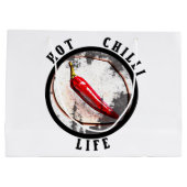 暑いチリ生活 ラージペーパーバッグ (裏面)