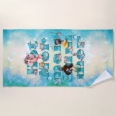 暑い人魚の夏 ビーチタオル (正面)