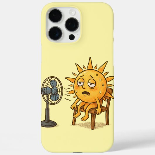 暑い休憩中の太陽 Case-Mate iPhoneケース (裏面)