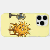 暑い休憩中の太陽 Case-Mate iPhoneケース (裏面 (横))