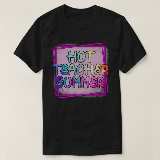 暑い先生夏 Tシャツ (デザイン正面)