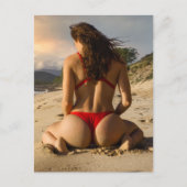暑い夏のビキニ女子写真はがき シーズンポストカード (正面)