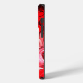 「暑い夏の夜」赤い抽象芸術フローラとハート Case-Mate iPhoneケース (裏面 / 左)