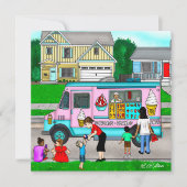 暑い夏の日 |お洒落イラストレーション (正面)