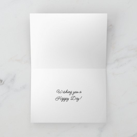 暑い夏の日 |お洒落イラストレーション カード (内部)