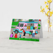 暑い夏の日 |お洒落イラストレーション カード (黄色い花)