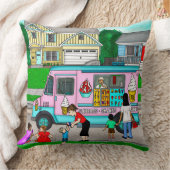 暑い夏の日 |お洒落イラストレーション クッション (ブランケット)