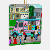 暑い夏の日 |お洒落イラストレーション セラミックオーナメント (右)