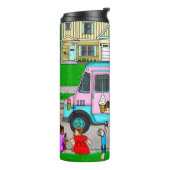 暑い夏の日 |お洒落イラストレーション タンブラー (回転左)